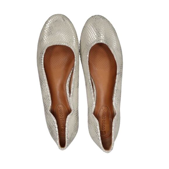 Corso Como Shoes Womens 7 Ballet Flats Fashion Leather Classic Callie Metallic - Picture 6 of 14